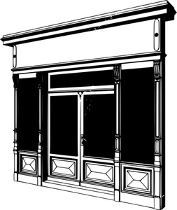 Storefront vector drawing