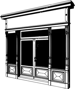 Storefront vector drawing
