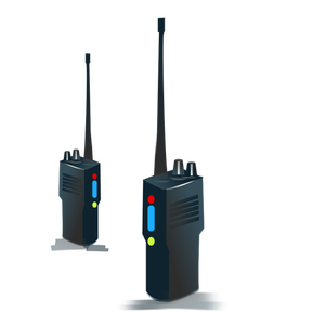 A walkie-talkie vector graphics