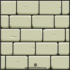 Stone wall vector image