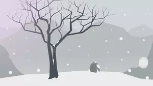Winter Landschaft Vektor-Zeichenprogramm