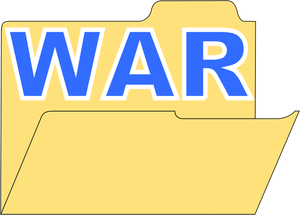 Vektor illustration av kriget katalog