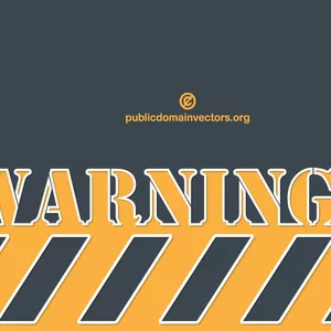 Warning sign vector background