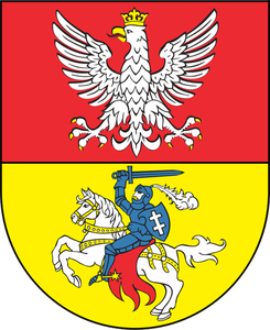 Vector drawing of coat of arms of Bialystok City