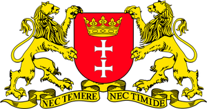Vektorgrafiken der Wappen der Stadt Danzig