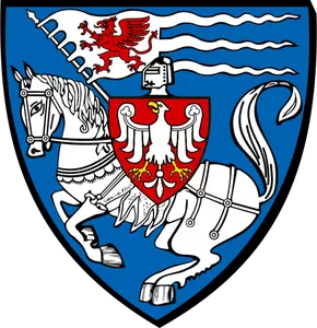 Vector afbeelding van wapenschild van Koszalin stad