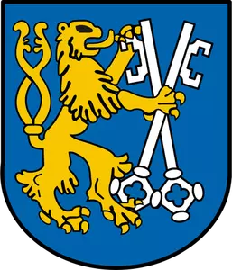 Vector graphics of coat of arms of Legnica City