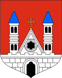Vector graphics of coat of arms of Plock City