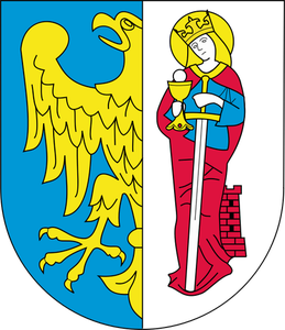 Vector image of coat of arms of Ruda-Slaska City
