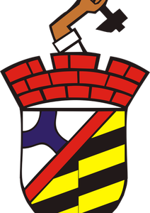 Vector drawing of coat of arms of Sosnowiec City