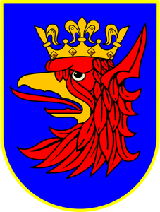 Ilustración vectorial del escudo de la ciudad de Szczecin