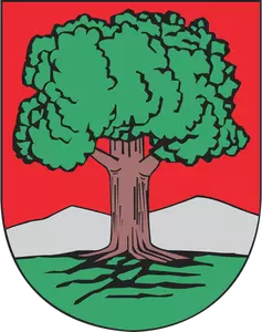 Dibujo del escudo de la ciudad de Walbrzych vectorial
