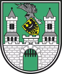 Grafika wektorowa herbu miasta Zielona Gora
