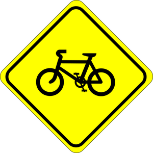 Verkeersbord voor fietsen