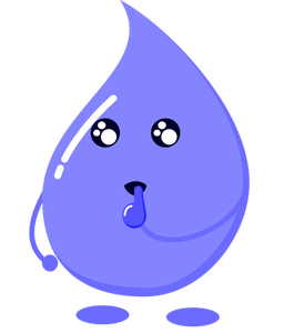 Purple water drop