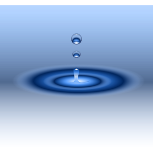 Picătură de apă valurile vector imagine