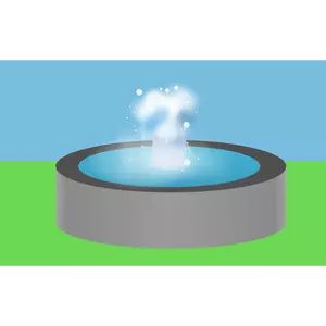 Vatten fontän vektorbild