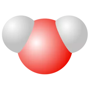 Water molecuul vector tekening