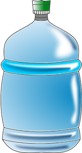 Botella de agua azul vector de la imagen