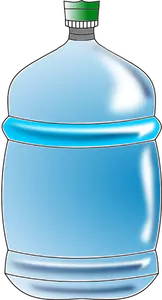 Blue water bottle vector image