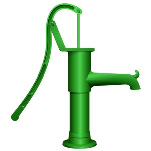 Vector graphics of water pump