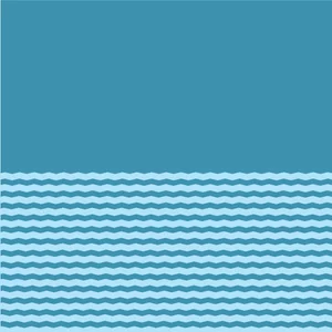 Lyseblå bølgete striper