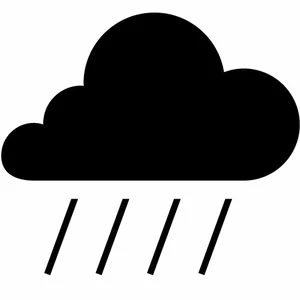 Deszcz ikona wektor