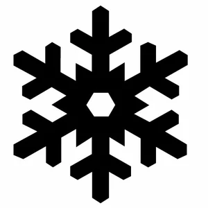 Icona meteo vettoriale di neve