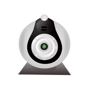 Vector clip art of typical low-cost webcam