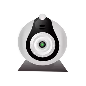 Vektör küçük resim tipik ucuz webcam
