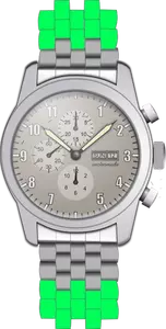 Reloj de pulsera con imagen vectorial cronómetro