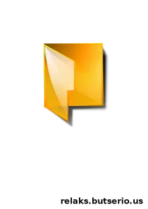 Imagem de vetor de ícone de pasta computador transparente