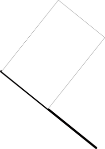 Biała flaga grafika wektorowa