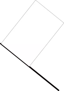 Bendera putih vektor gambar