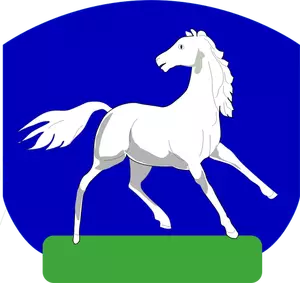 Grafika wektorowa konia herbu