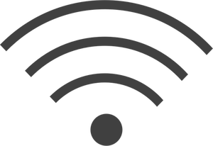 Image de vecteur pour le symbole WiFi