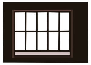 Окно с решеткой