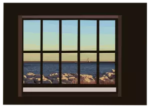 Ocean-view window