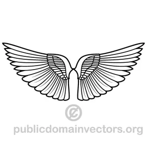 Dibujo de vectores de alas