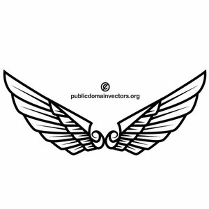 Diseño de tatuaje de alas