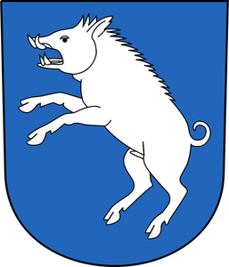 Vector drawing of coat of arms of Berg am Irchel municipality