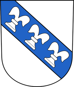 Gráficos vectoriales de escudo de la ciudad Illnau
