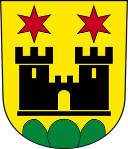 Vector drawing of coat of arms of Meilen City