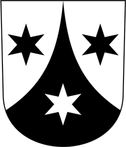 Weisslingen coat of arms vector illustration