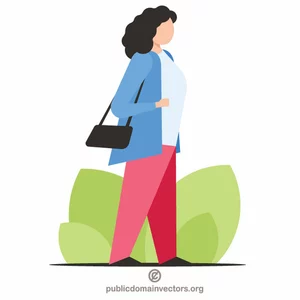 Woman with handbag
