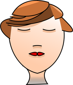 Ilustracja wektorowa kobiecej głowy z komiksu stylu art deco
