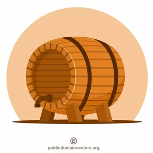 Wooden barrel for wine