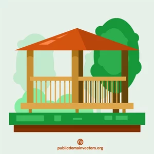 Dřevěný pavilon