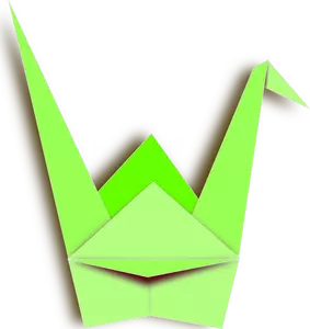 Kertas hijau crane