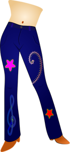 Blue jeans vector afbeelding